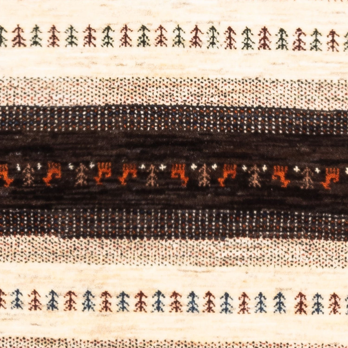 Gabbeh-matta - Loribaft Persian - Kungliga - 128 x 81 cm - grått