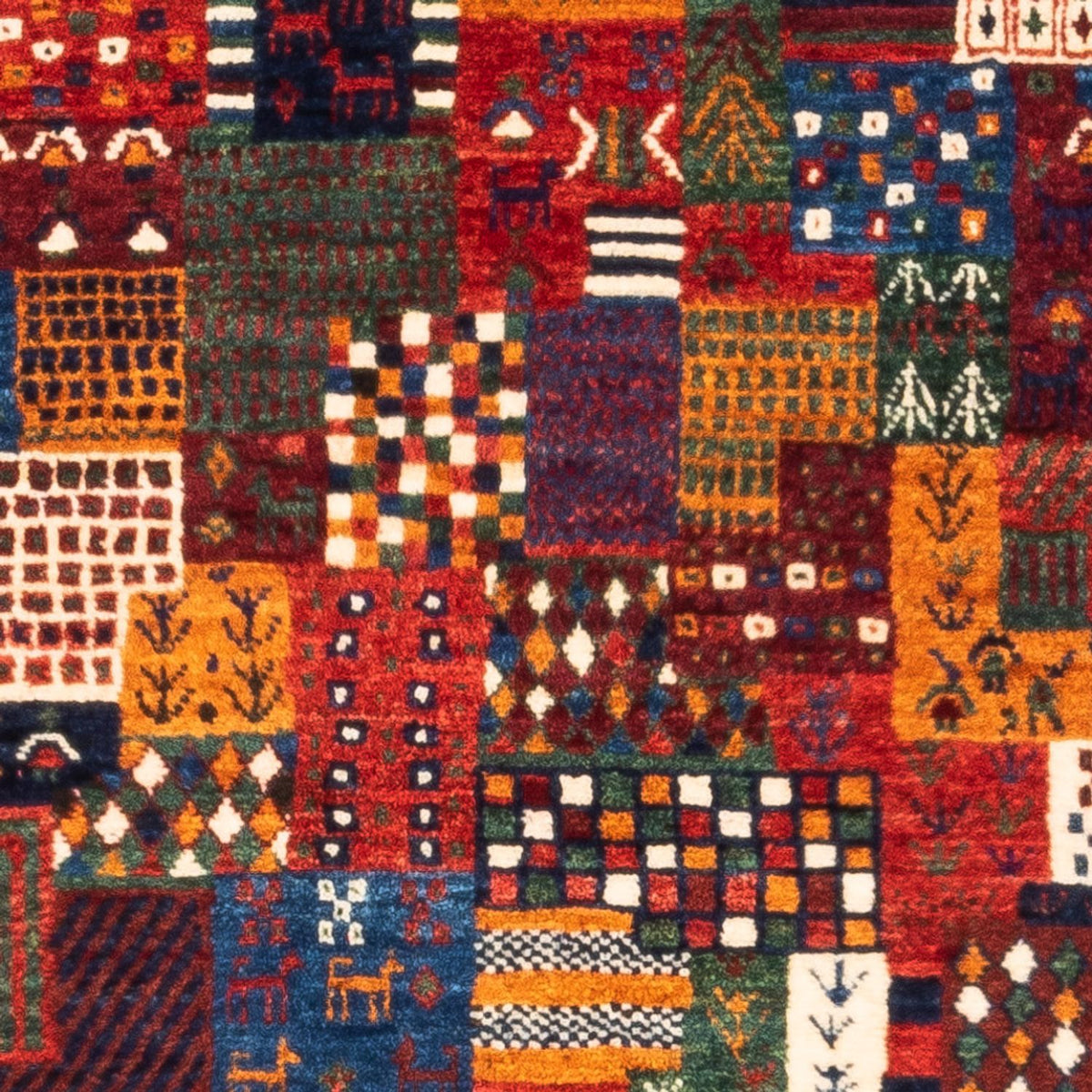 Gabbeh-matta - Loribaft Persian - Kungliga - 134 x 82 cm - flerfärgad