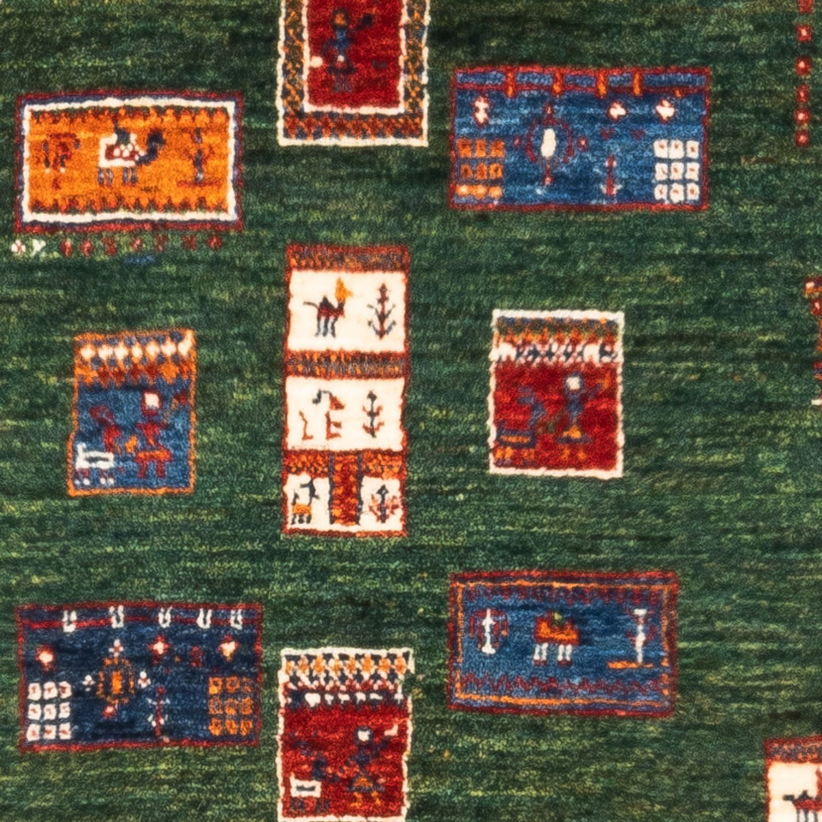 Gabbeh-matta - Loribaft Persian - Kungliga - 135 x 83 cm - flerfärgad