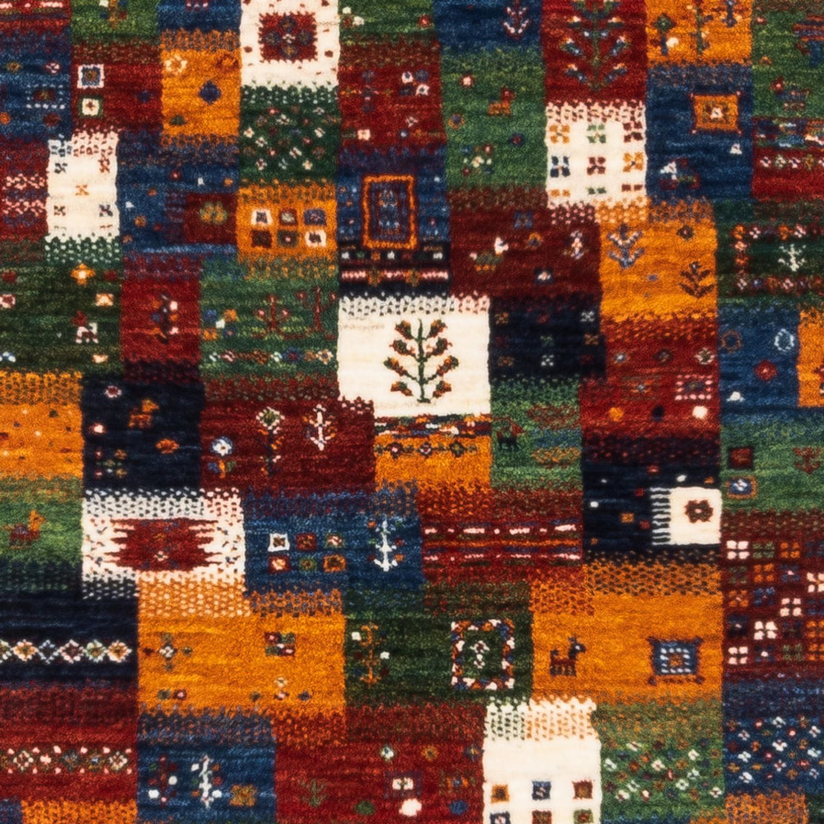 Gabbeh-matta - Loribaft Persian - Kungliga - 125 x 83 cm - flerfärgad