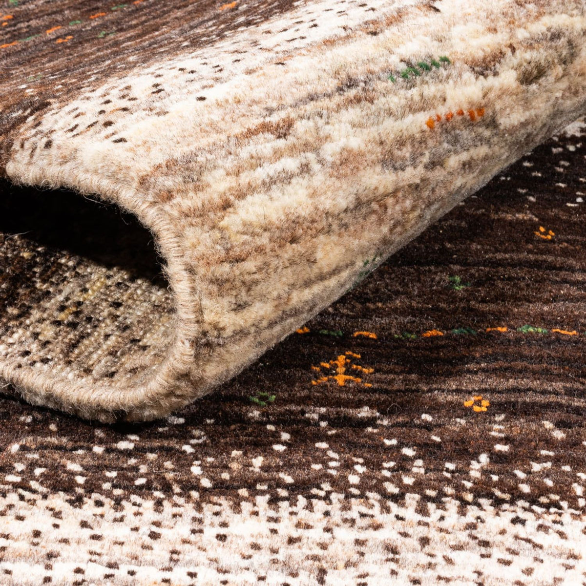 Gabbeh-matta - Loribaft Persian - 198 x 160 cm - grått