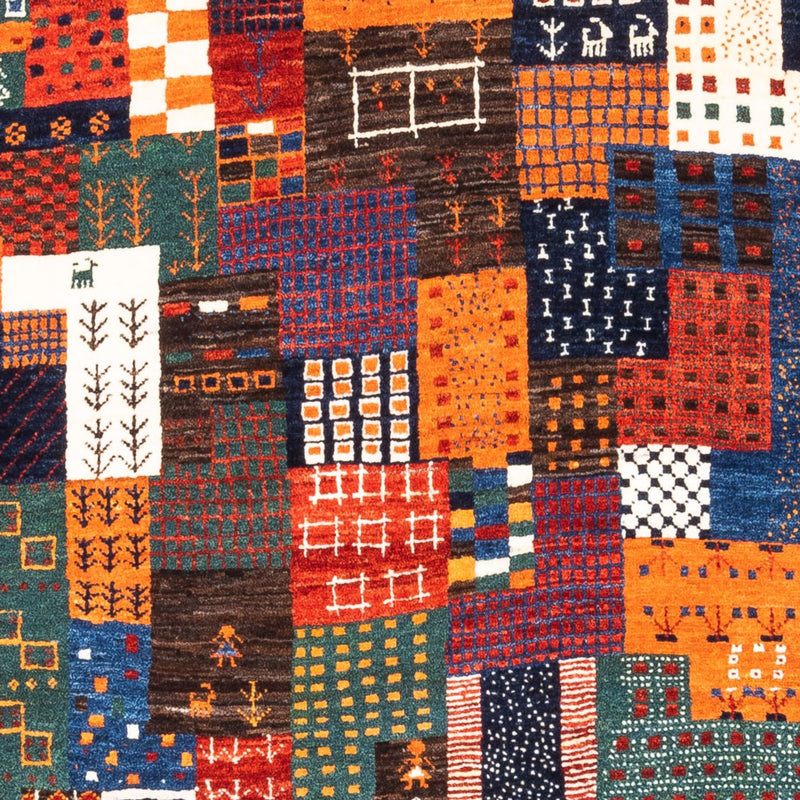 Gabbeh-matta - Loribaft Persian - Kungliga - 143 x 101 cm - flerfärgad