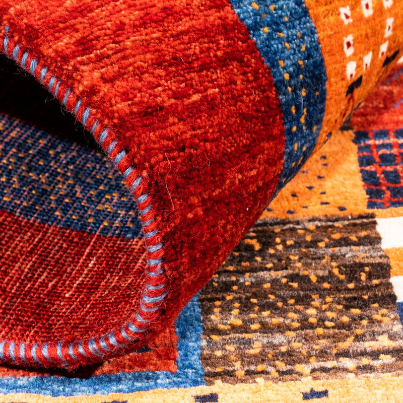 Gabbeh-matta - Loribaft Persian - Kungliga - 143 x 101 cm - flerfärgad