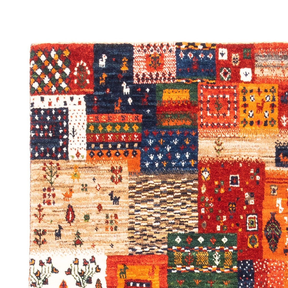 Gabbeh-matta - Loribaft Persian - Kungliga - 151 x 95 cm - flerfärgad