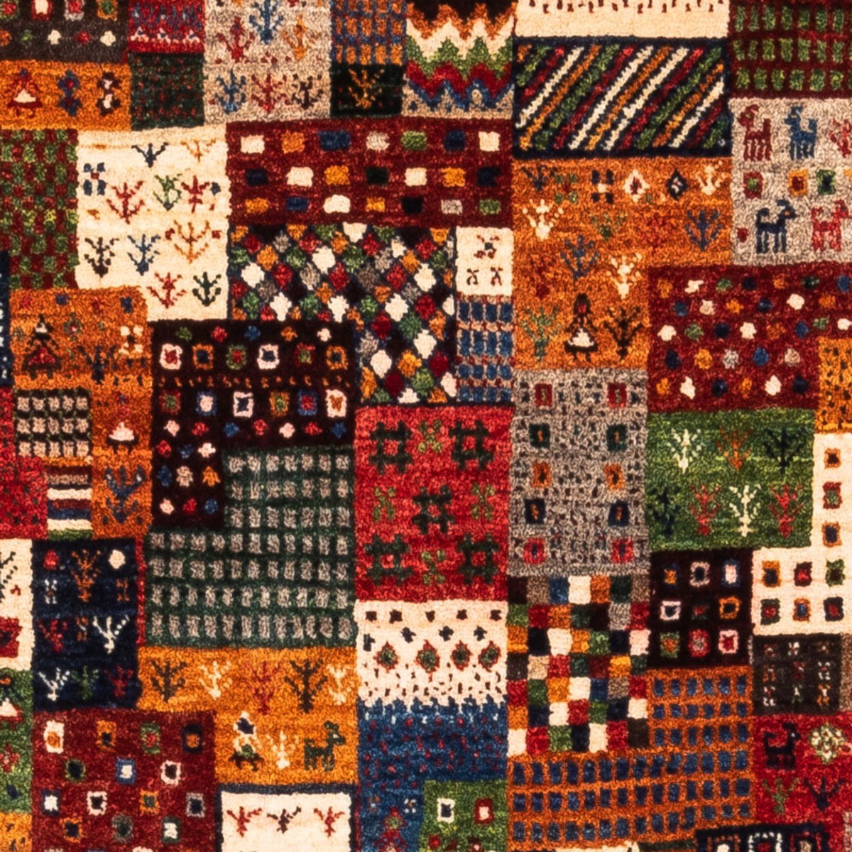 Gabbeh-matta - Loribaft Persian - Kungliga - 142 x 88 cm - flerfärgad