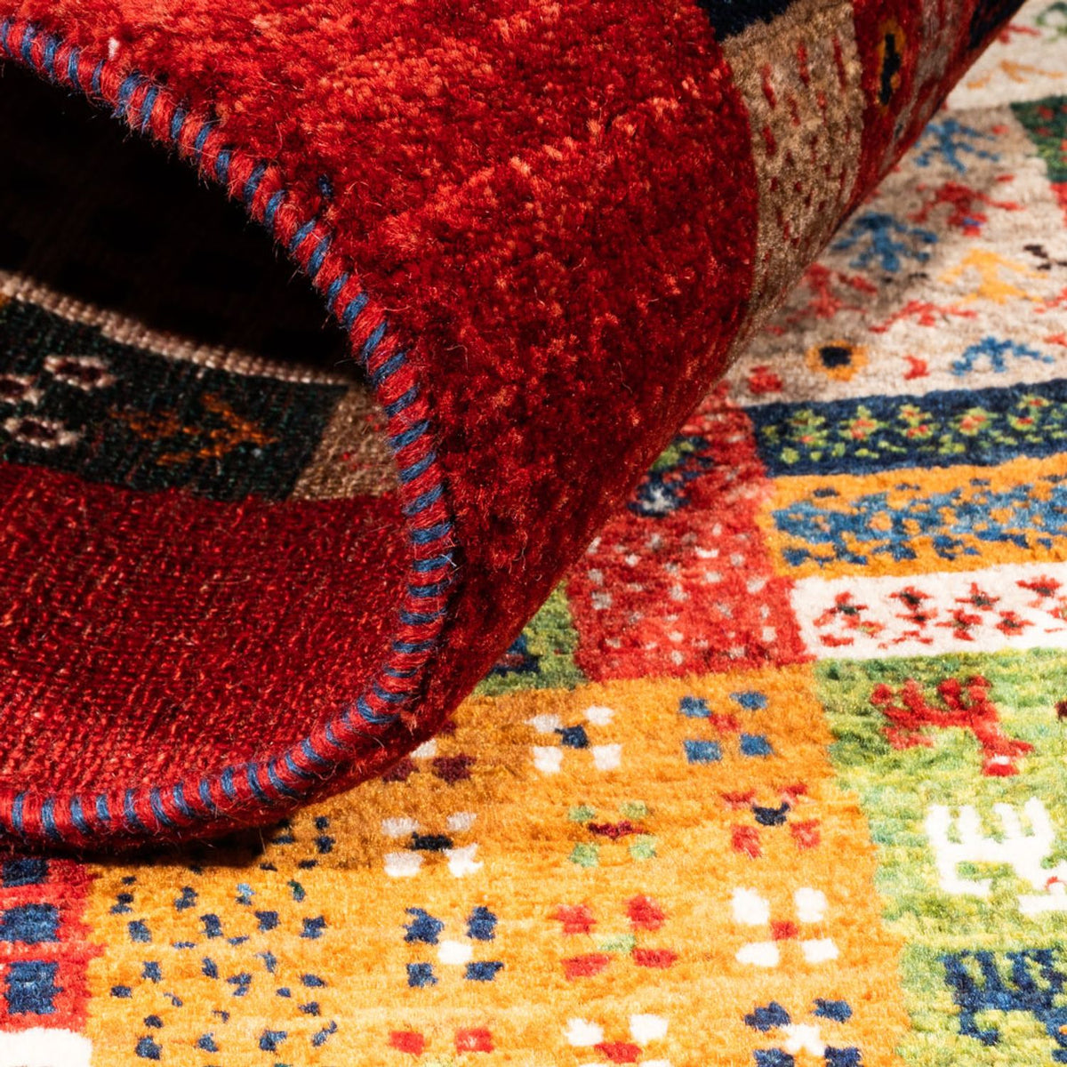 Gabbeh-matta - Loribaft Persian - Kungliga - 142 x 88 cm - flerfärgad