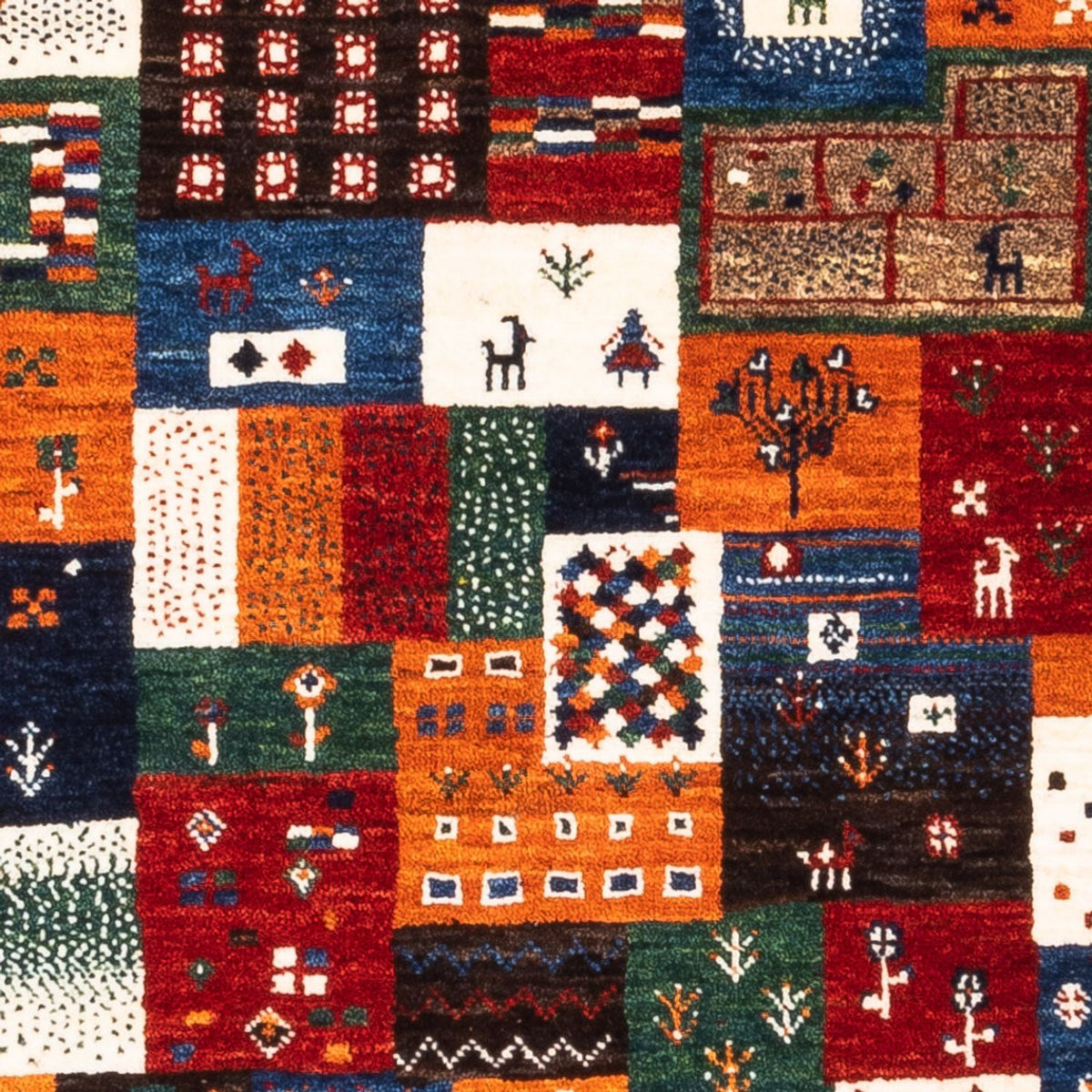 Gabbeh-matta - Loribaft Persian - Kungliga - 130 x 92 cm - flerfärgad