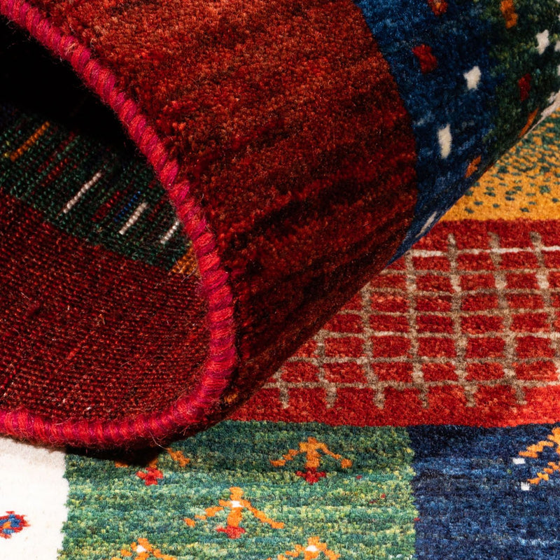 Gabbeh-matta - Loribaft Persian - Kungliga - 130 x 92 cm - flerfärgad