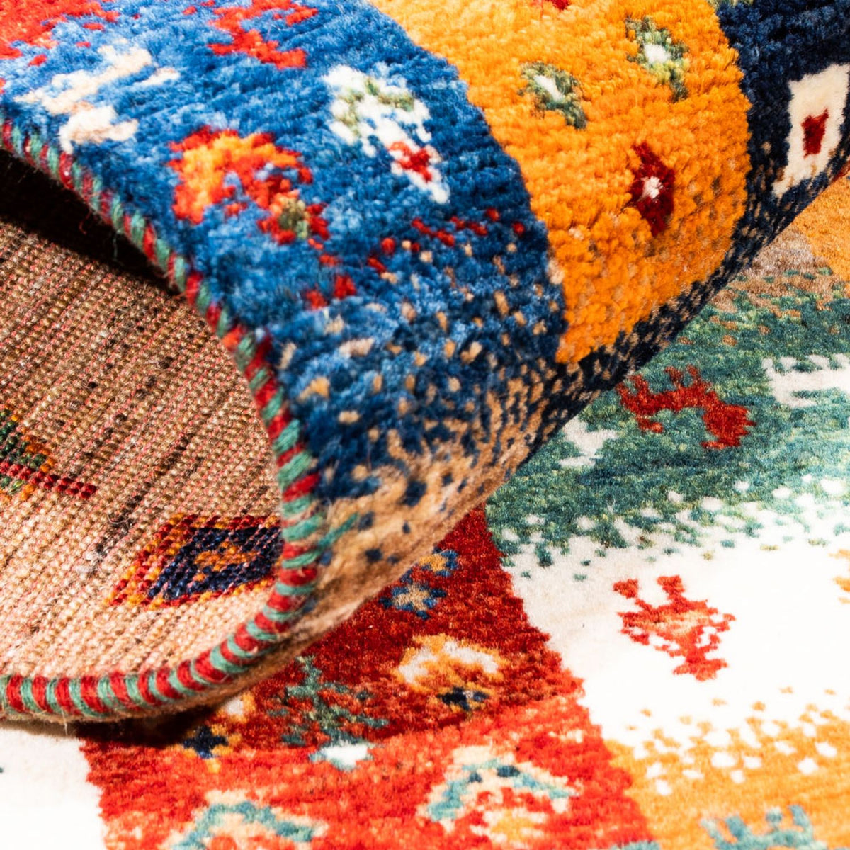 Gabbeh-matta - Loribaft Persian - Kungliga - 153 x 100 cm - flerfärgad