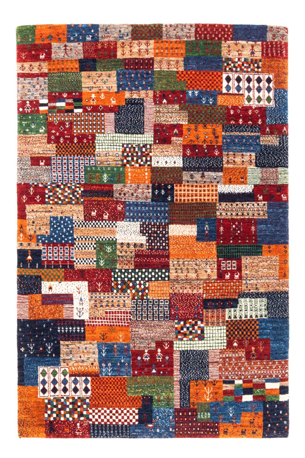 Gabbeh-matta - Loribaft Persian - Kungliga - 147 x 100 cm - flerfärgad