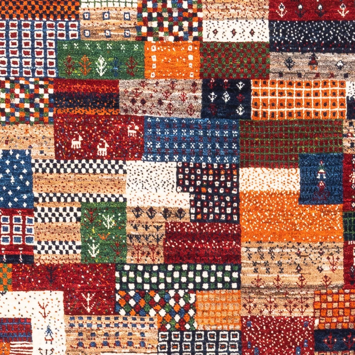 Gabbeh-matta - Loribaft Persian - Kungliga - 147 x 100 cm - flerfärgad