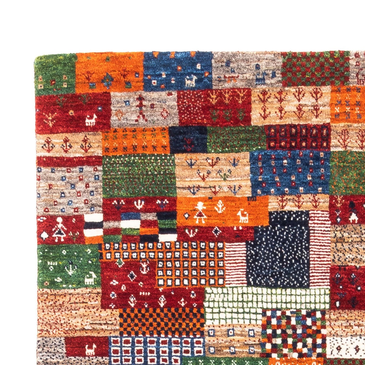 Loribaft Mattan 100x147cm - Perserteppich Wollteppich