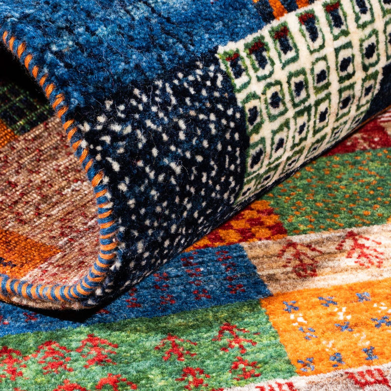 Gabbeh-matta - Loribaft Persian - Kungliga - 147 x 100 cm - flerfärgad