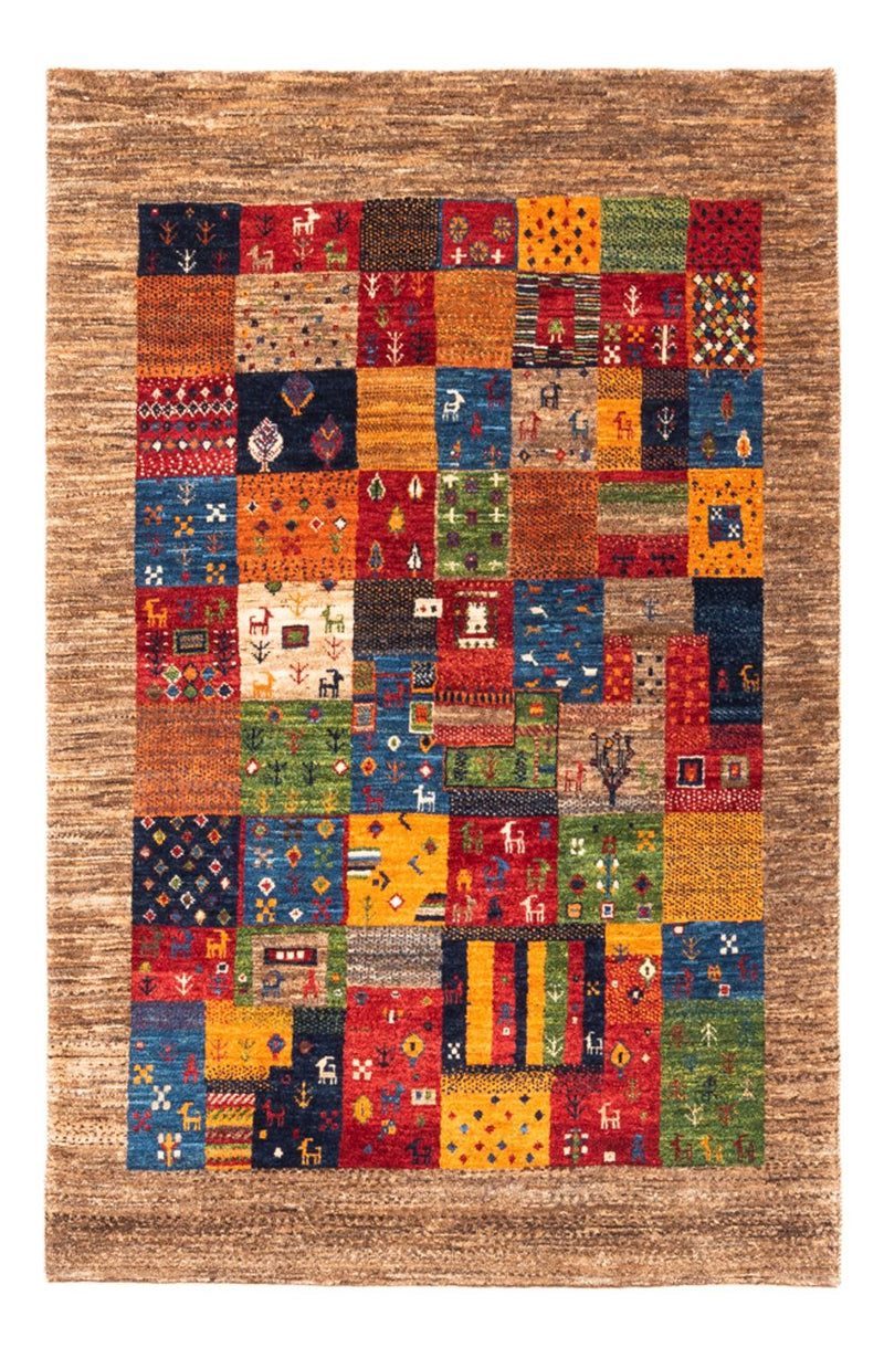 Gabbeh-matta - Loribaft Persian - Kungliga - 148 x 100 cm - flerfärgad