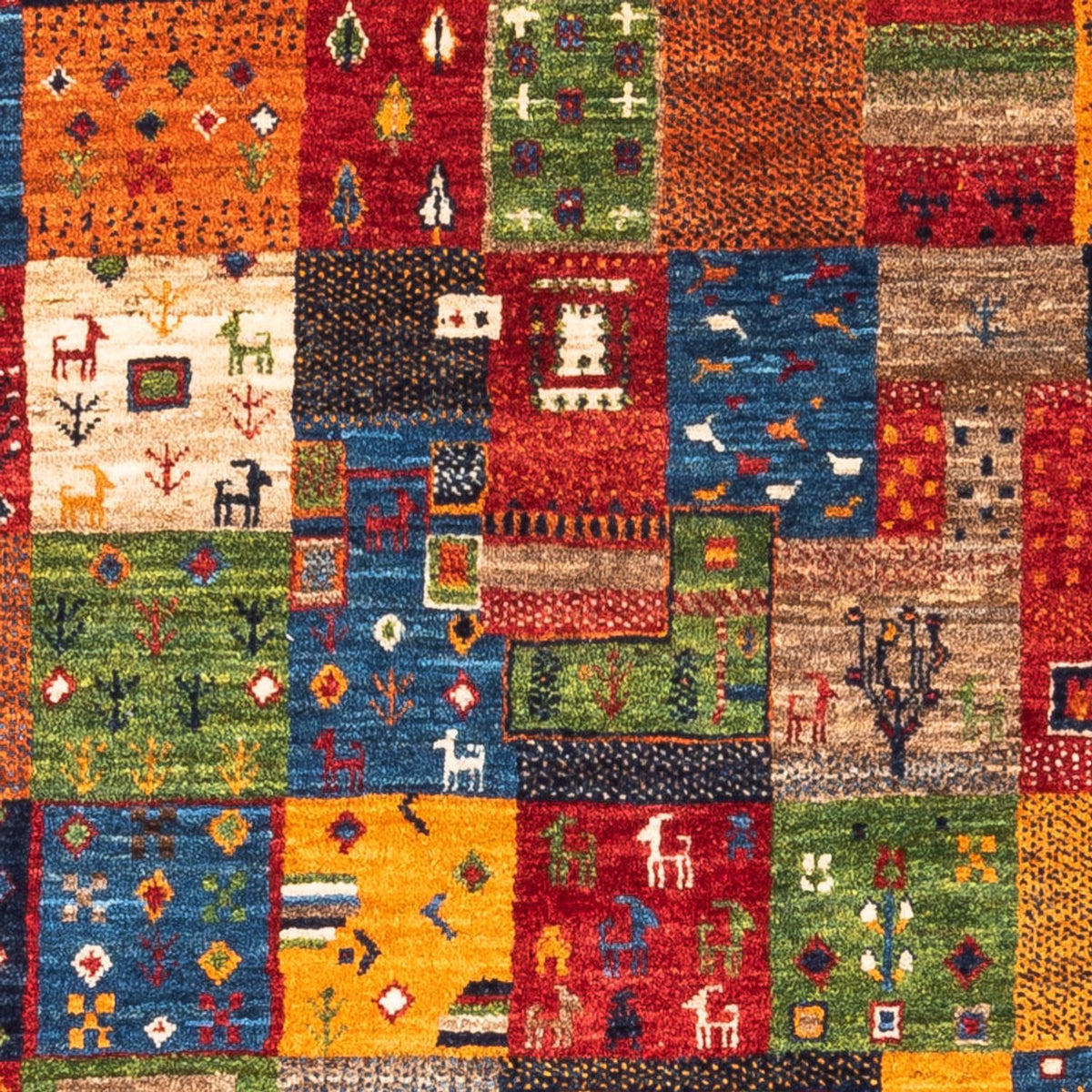 Gabbeh-matta - Loribaft Persian - Kungliga - 148 x 100 cm - flerfärgad