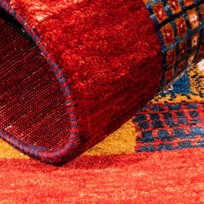 Gabbeh-matta - Loribaft Persian - Kungliga kvadrat  - 123 x 110 cm - flerfärgad