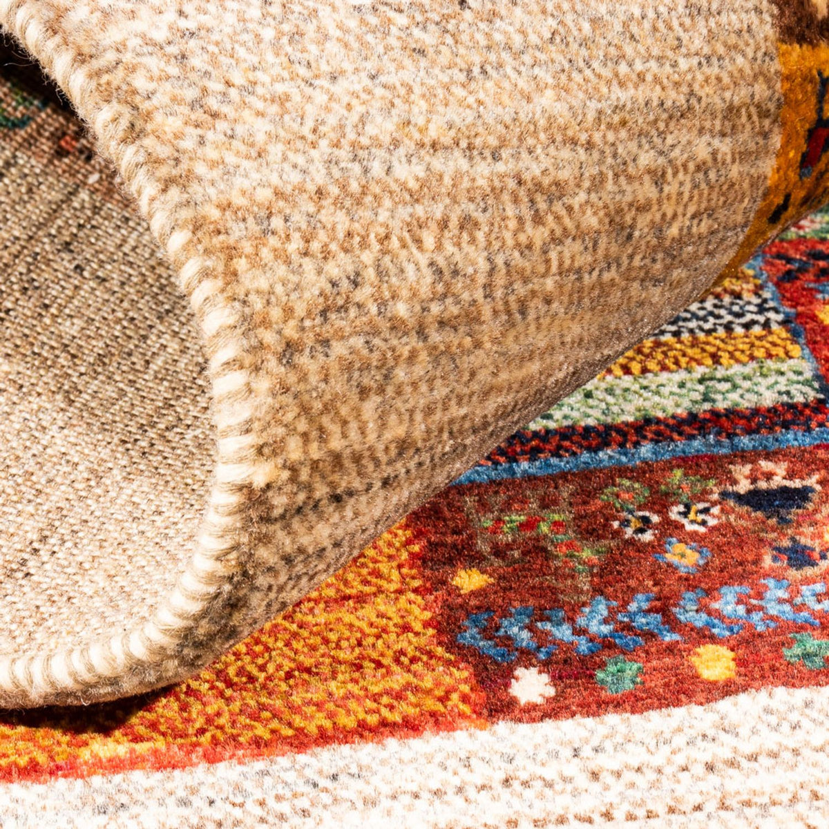 Gabbeh-matta - Loribaft Persian - Kungliga - 151 x 104 cm - flerfärgad