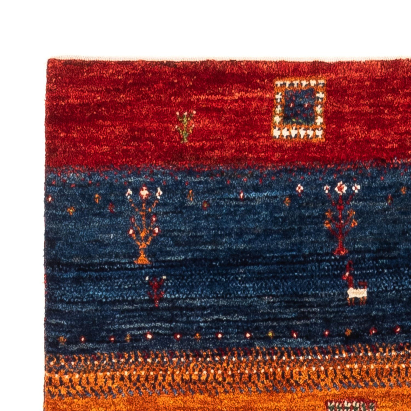 Gabbeh-matta - Loribaft Persian - Kungliga - 135 x 85 cm - flerfärgad