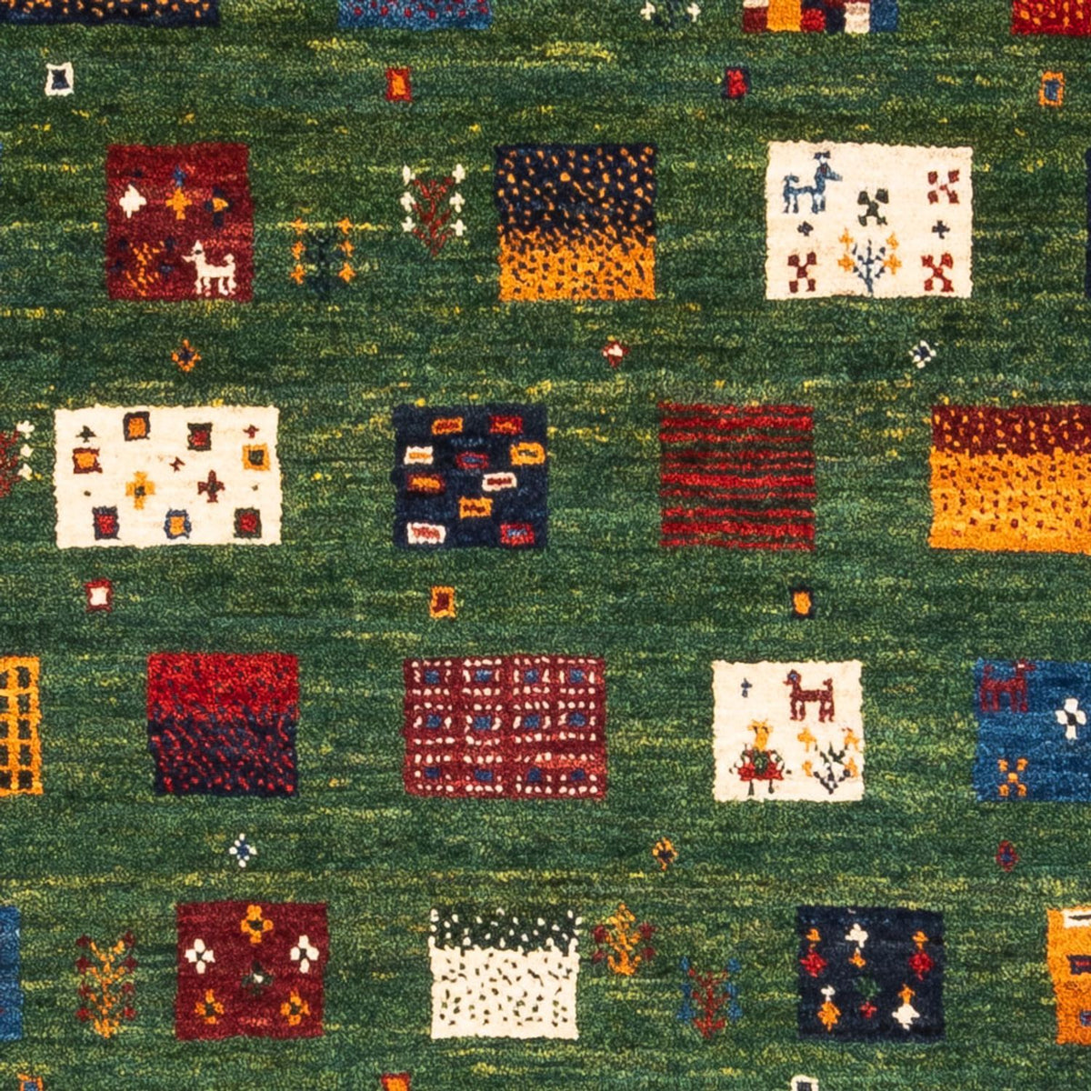 Gabbeh-matta - Loribaft Persian - Kungliga - 129 x 88 cm - flerfärgad