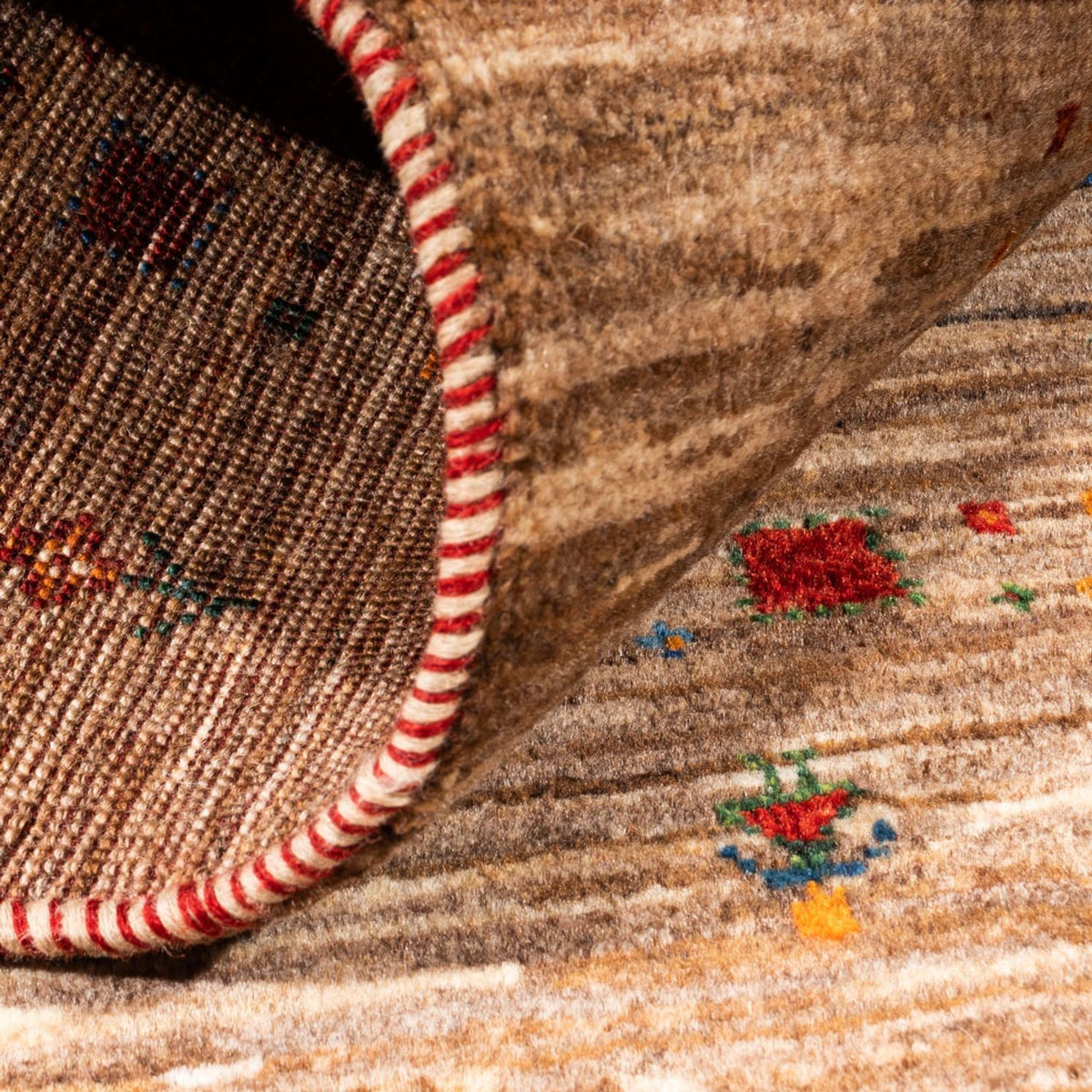 Gabbeh-matta - Loribaft Persian - Kungliga - 135 x 84 cm - flerfärgad