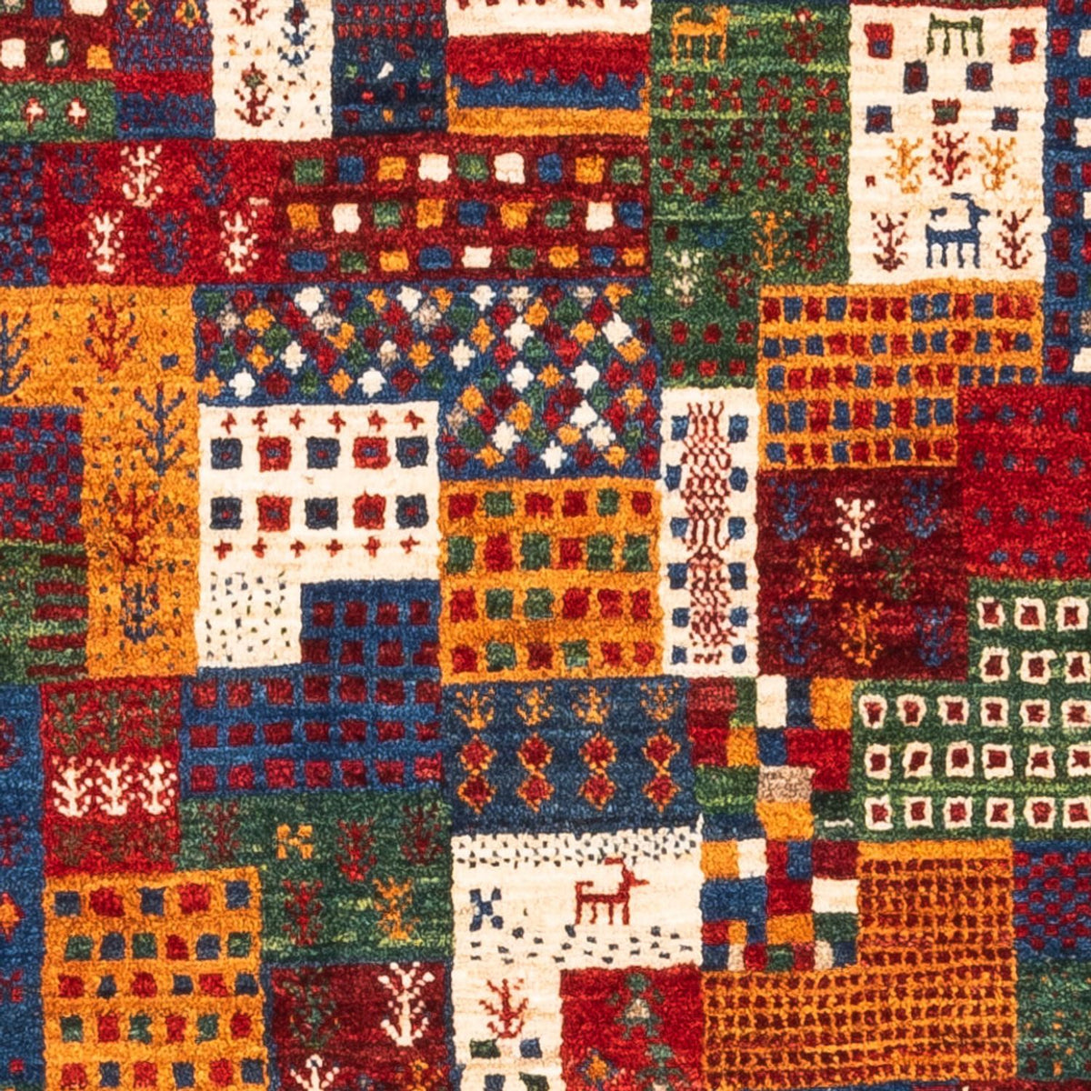 Gabbeh-matta - Loribaft Persian - Kungliga - 123 x 84 cm - flerfärgad