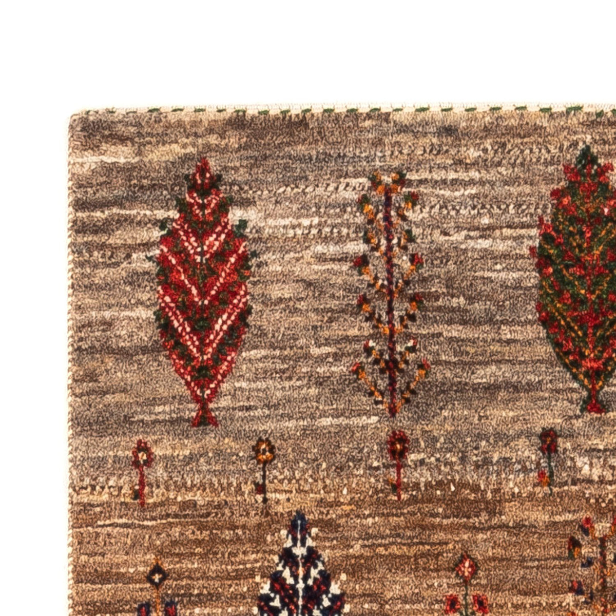 Gabbeh-matta - Loribaft Persian - Kungliga - 133 x 83 cm - grått