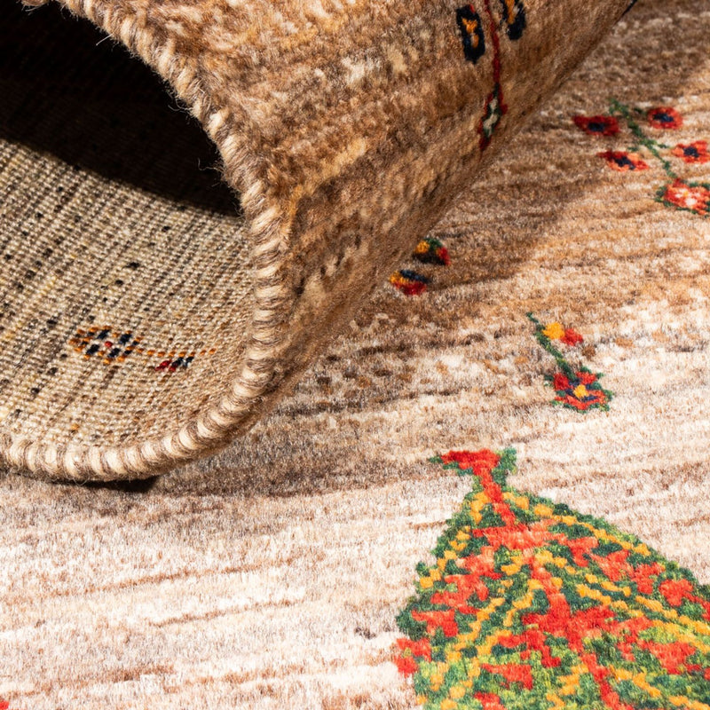 Gabbeh-matta - Loribaft Persian - Kungliga - 133 x 83 cm - grått