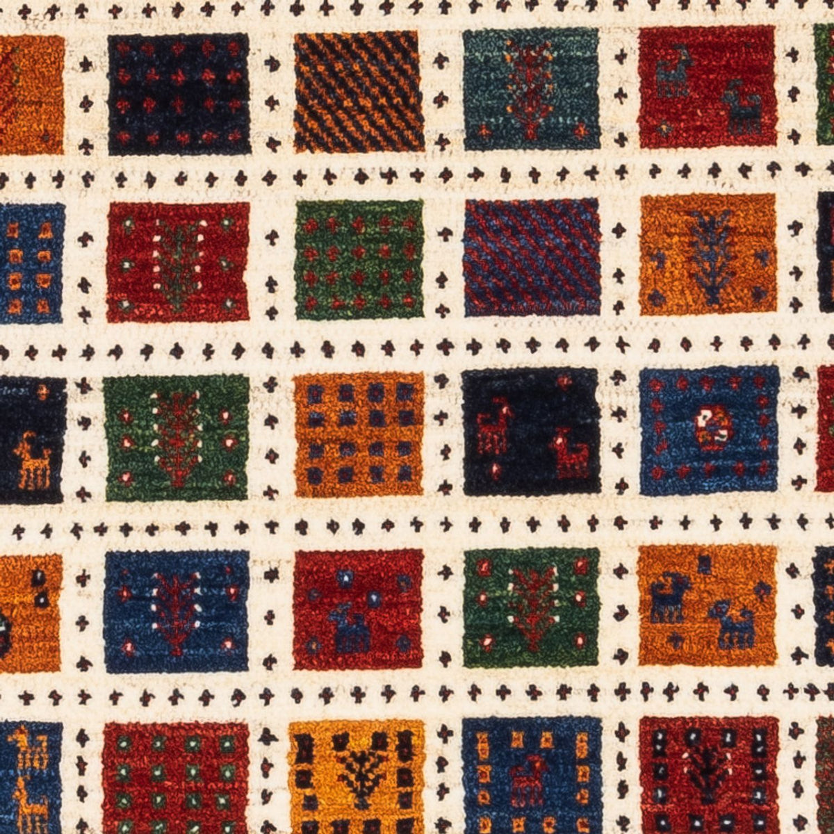 Gabbeh-matta - Loribaft Persian - Kungliga - 112 x 80 cm - flerfärgad