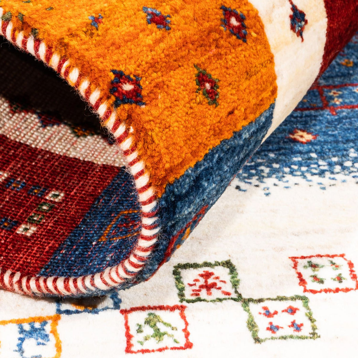 Gabbeh-matta - Loribaft Persian - Kungliga - 122 x 82 cm - flerfärgad