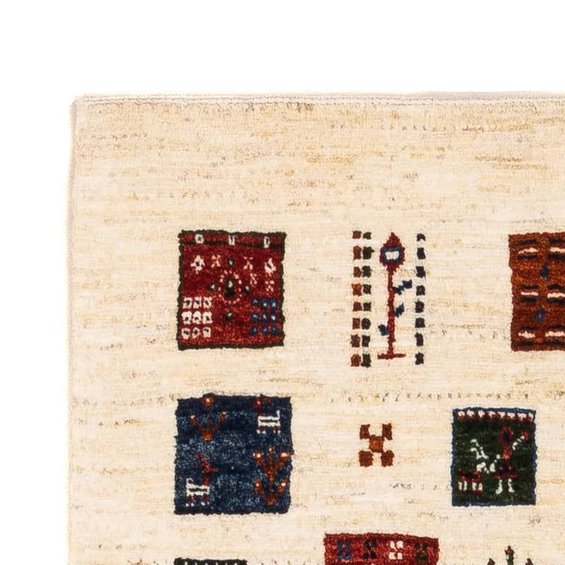 Gabbeh-matta - Loribaft Persian - Kungliga - 130 x 82 cm - grädde