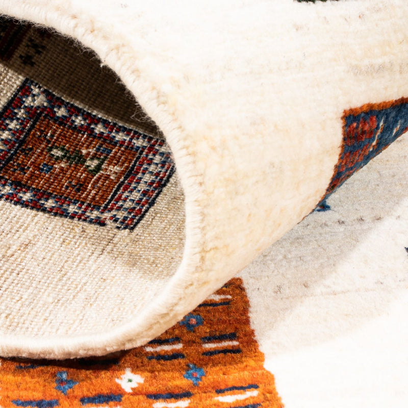 Gabbeh-matta - Loribaft Persian - Kungliga - 130 x 82 cm - grädde