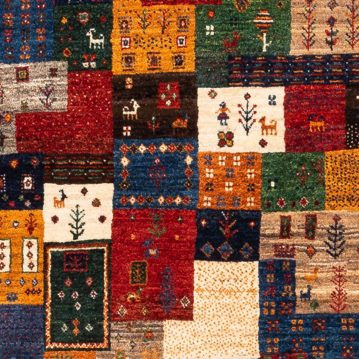 Gabbeh-matta - Loribaft Persian - Kungliga - 125 x 84 cm - flerfärgad