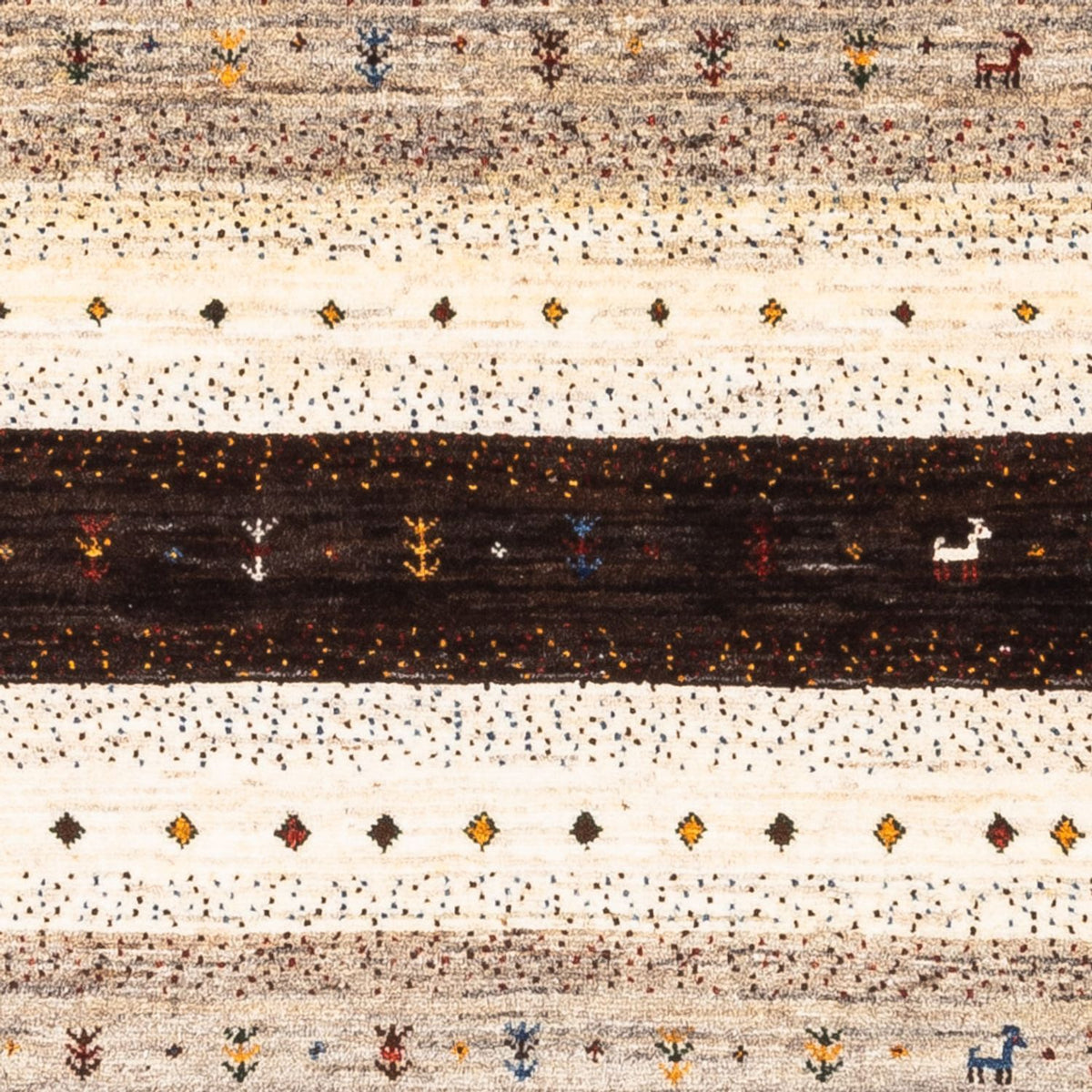 Gabbeh-matta - Loribaft Persian - Kungliga - 121 x 84 cm - flerfärgad