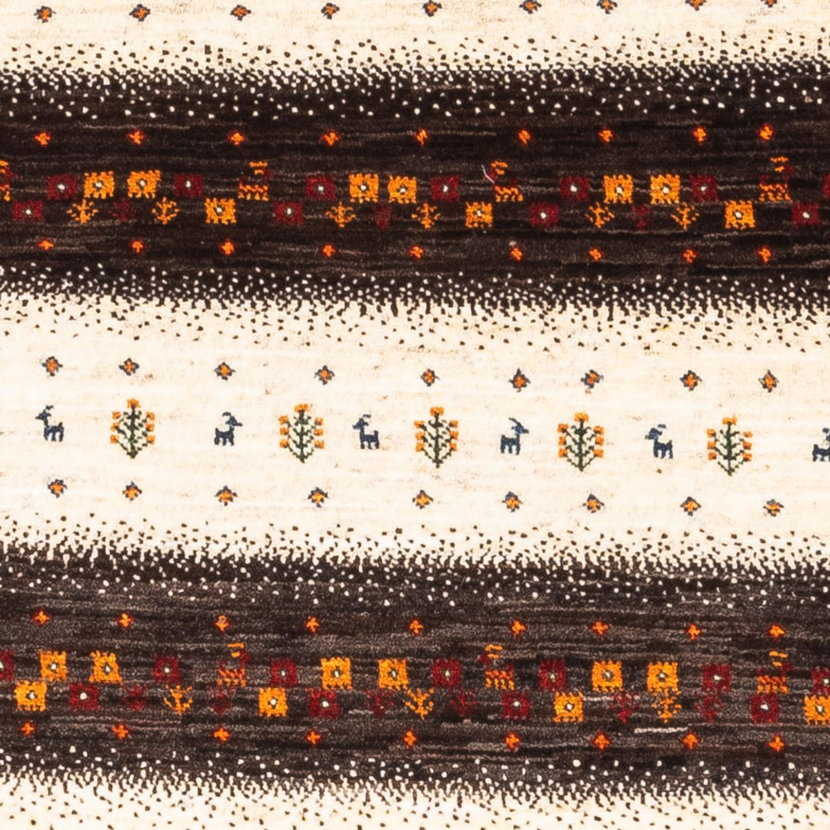 Gabbeh-matta - Loribaft Persian - Kungliga - 127 x 83 cm - flerfärgad