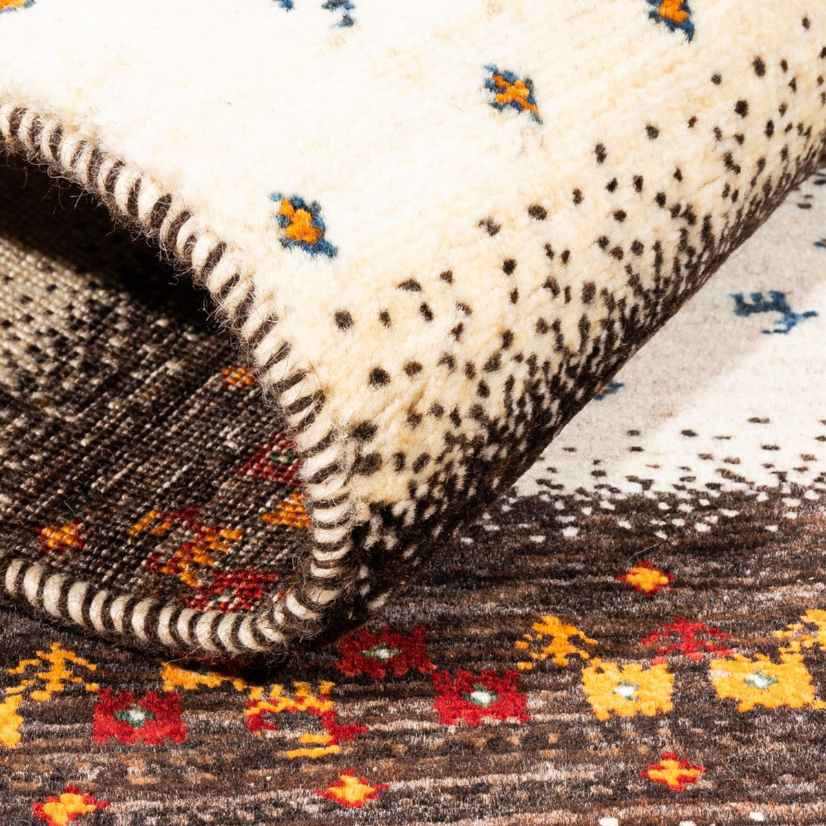 Gabbeh-matta - Loribaft Persian - Kungliga - 127 x 83 cm - flerfärgad