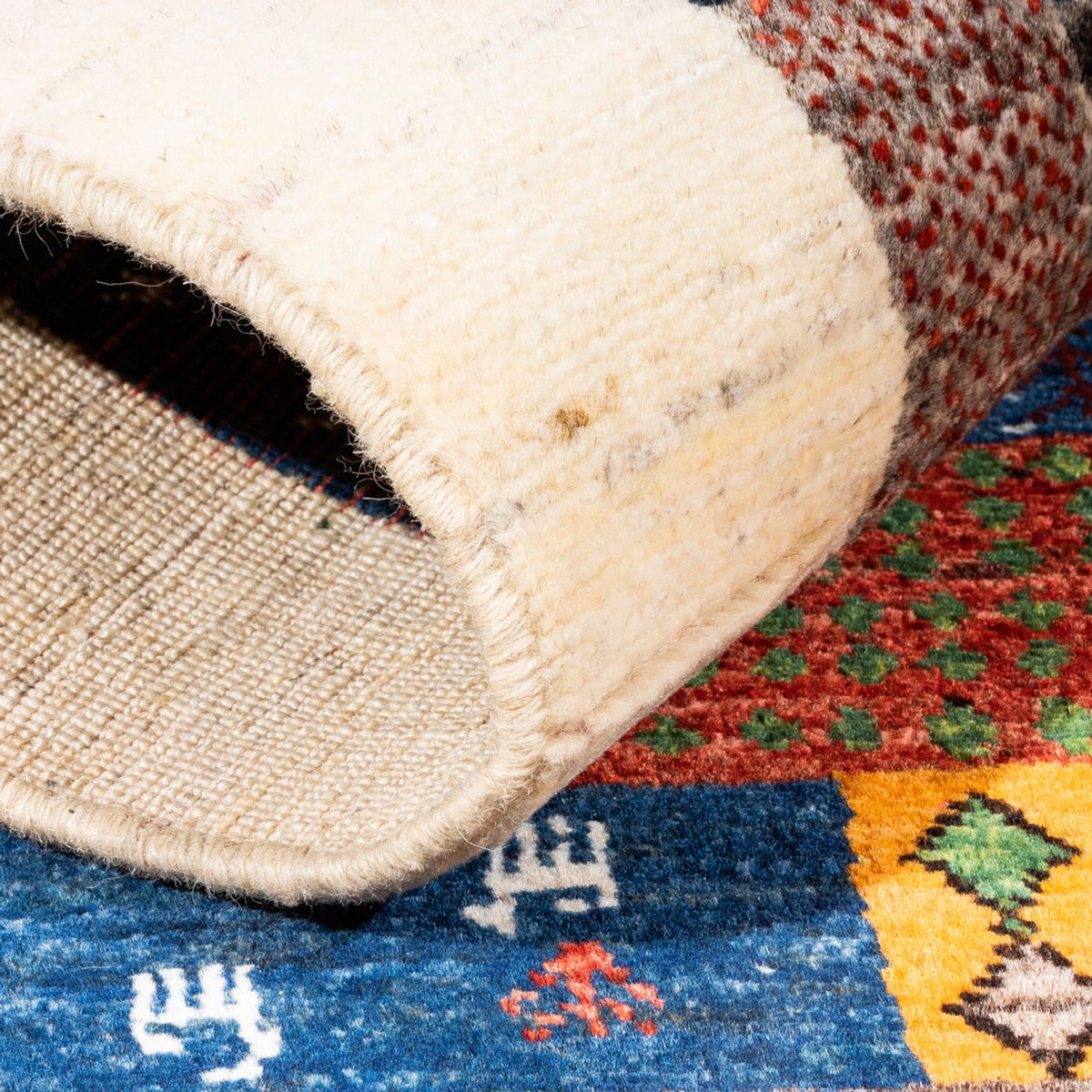 Gabbeh-matta - Loribaft Persian - Kungliga - 131 x 84 cm - flerfärgad