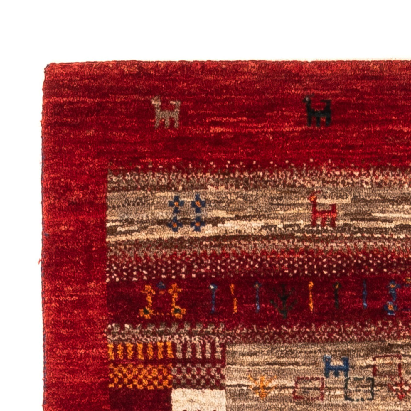 Gabbeh-matta - Loribaft Persian - Kungliga - 140 x 83 cm - flerfärgad