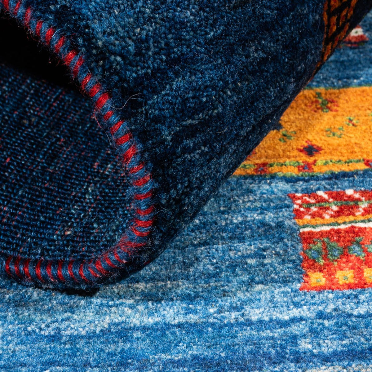 Gabbeh-matta - Loribaft Persian - Kungliga - 123 x 86 cm - flerfärgad