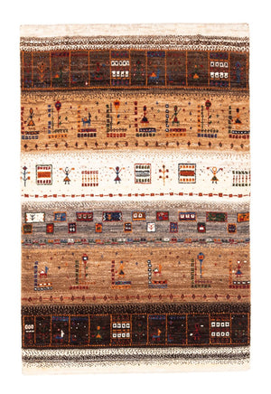 Gabbeh-matta - Loribaft Persian - Kungliga - 124 x 85 cm - flerfärgad