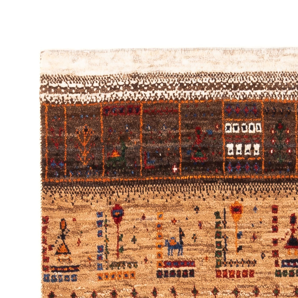 Gabbeh-matta - Loribaft Persian - Kungliga - 124 x 85 cm - flerfärgad