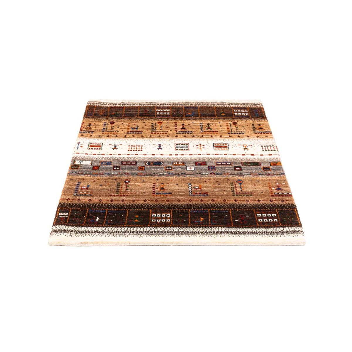 Gabbeh-matta - Loribaft Persian - Kungliga - 124 x 85 cm - flerfärgad