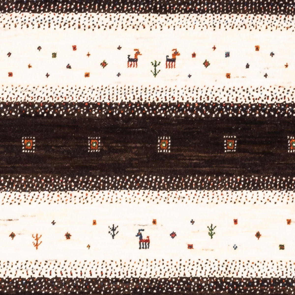 Gabbeh-matta - Loribaft Persian - Kungliga - 136 x 84 cm - flerfärgad