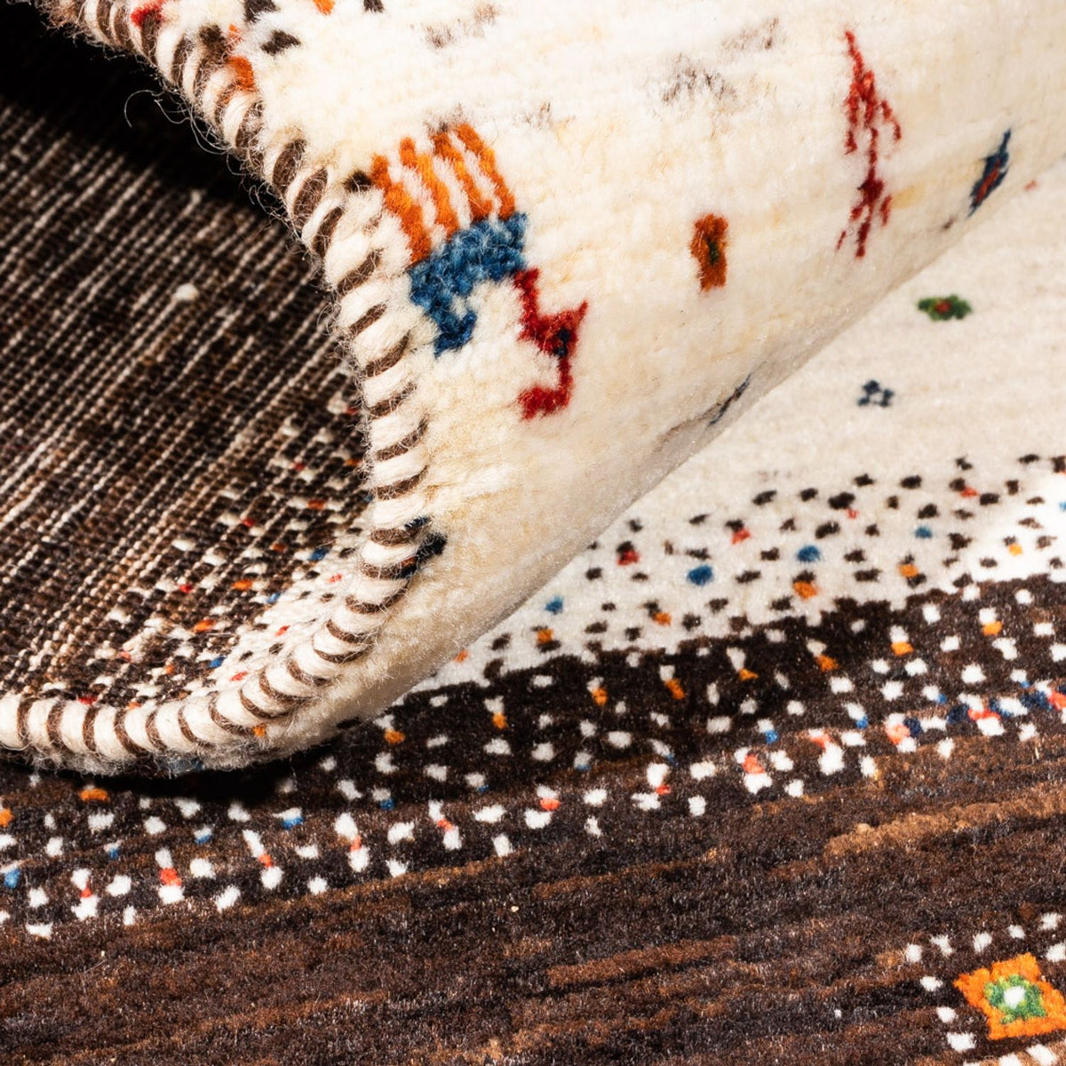 Gabbeh-matta - Loribaft Persian - Kungliga - 136 x 84 cm - flerfärgad