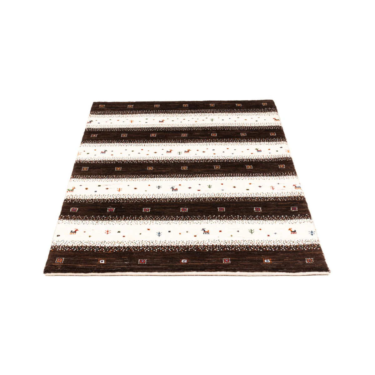 Gabbeh-matta - Loribaft Persian - Kungliga - 136 x 84 cm - flerfärgad