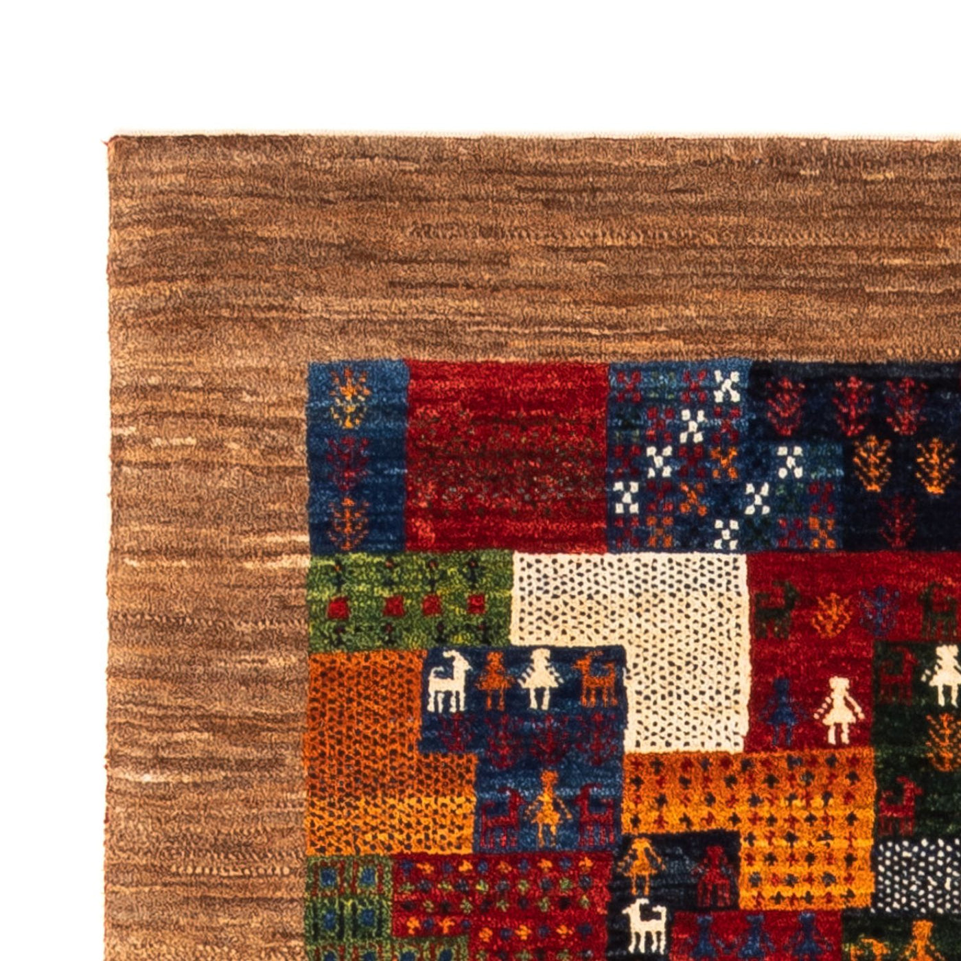 Gabbeh-matta - Loribaft Persian - Kungliga - 134 x 88 cm - flerfärgad