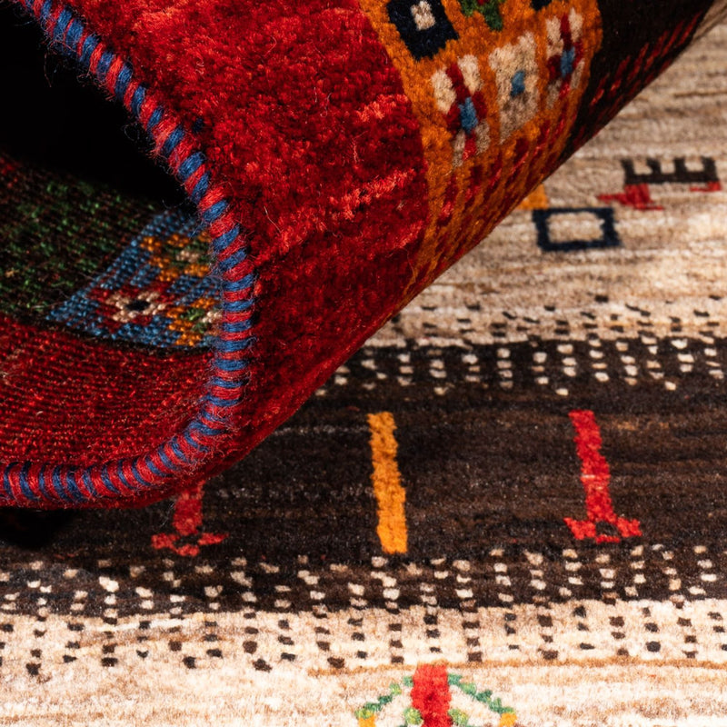 Gabbeh-matta - Loribaft Persian - Kungliga - 125 x 87 cm - flerfärgad