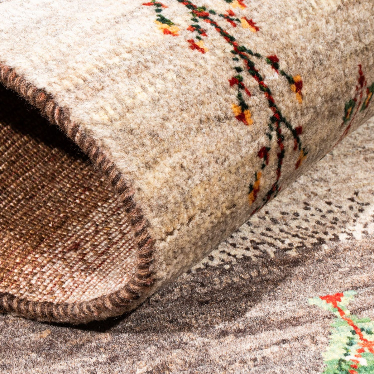 Gabbeh-matta - Loribaft Persian - Kungliga - 130 x 84 cm - flerfärgad