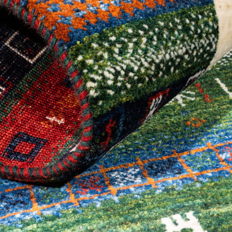 Gabbeh-matta - Loribaft Persian - Kungliga - 132 x 83 cm - flerfärgad