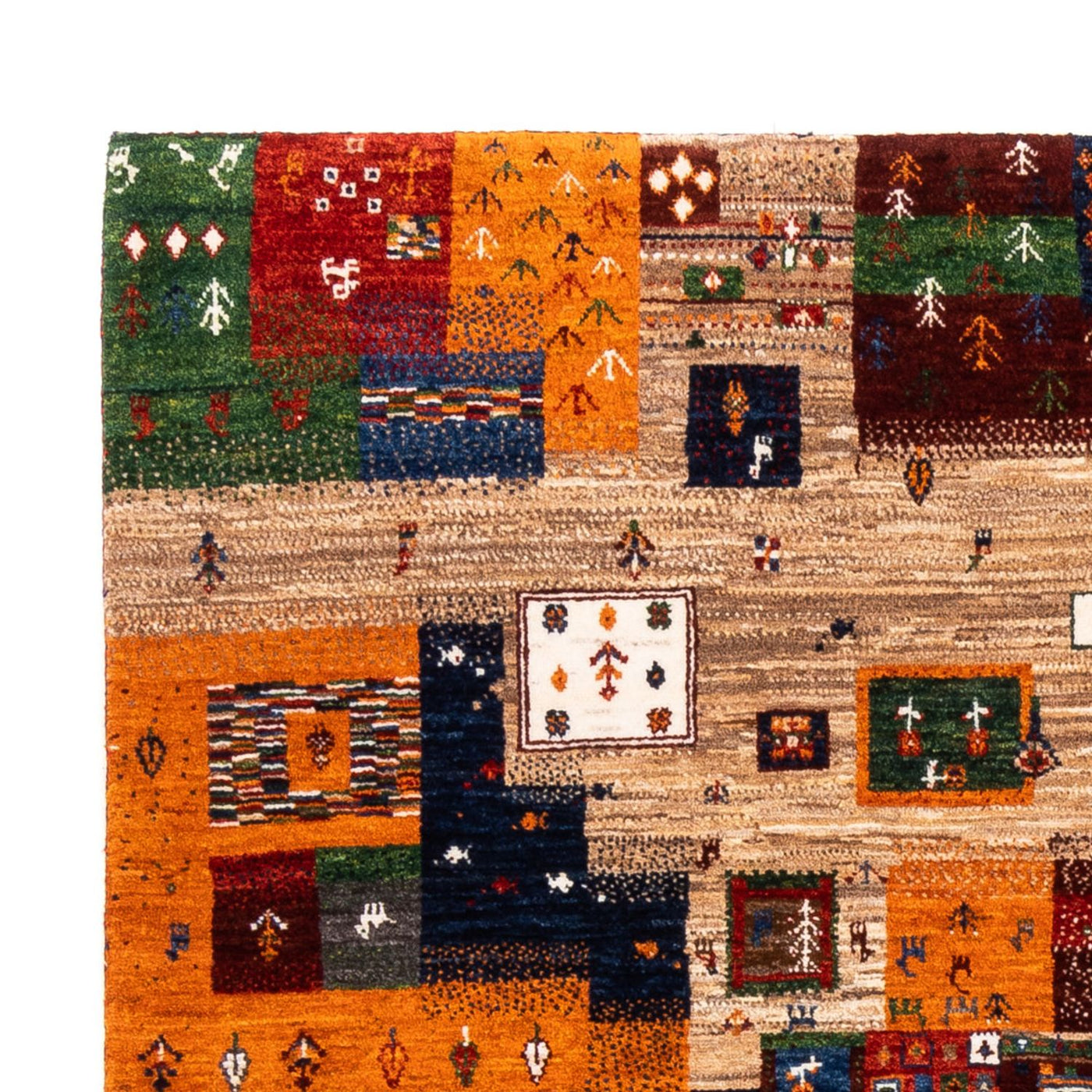 Loribaft Mattan 192x152cm - Perserteppich Wollteppich