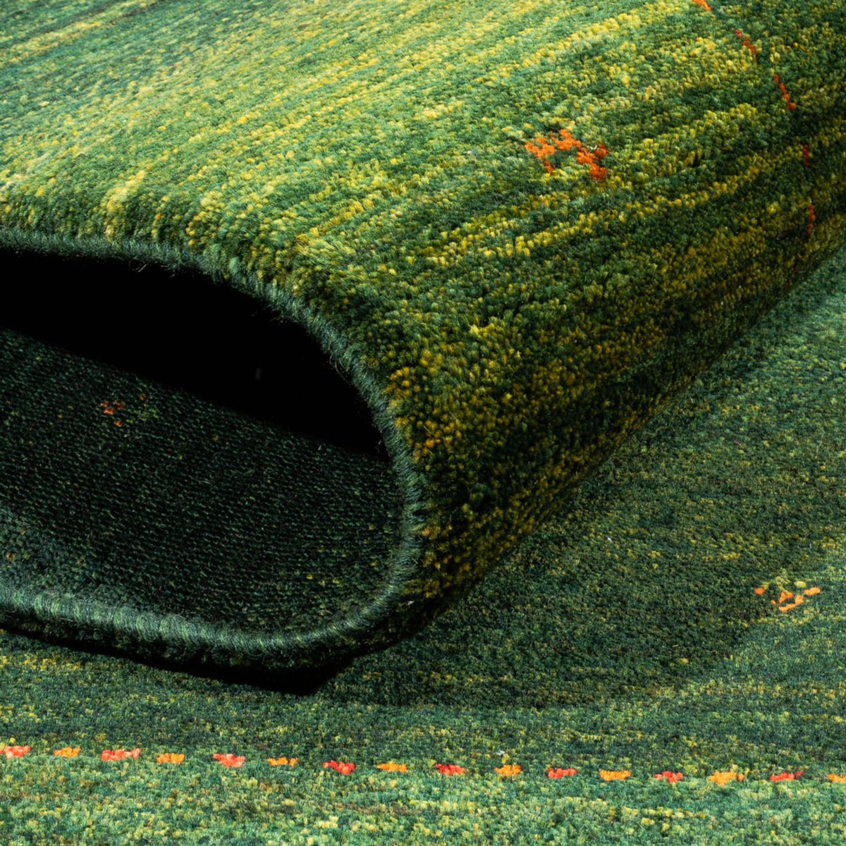 Gabbeh-matta - Loribaft Persian - 191 x 153 cm - grön